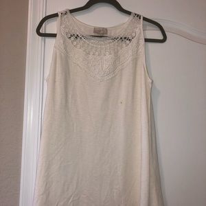 Loft Outlet Crochet Detail Tank
